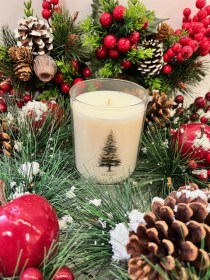 Χριστουγεννιάτικο διάφανο ποτήρι1